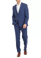 Blue Windowpane Suit Separate Pants