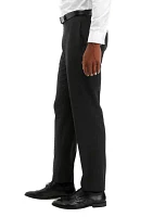 Men's Textured Flat Front Pants