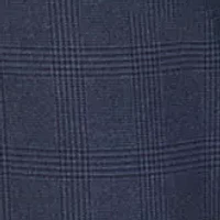 Blue Check Pattern Dress Pants