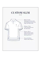 Custom Slim Fit Mesh Polo