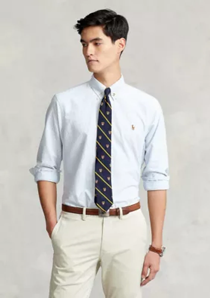 Classic Fit Striped Oxford Shirt