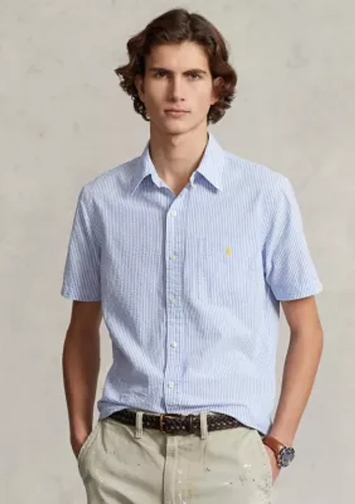 RL Prepster Classic Fit Seersucker Shirt