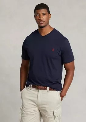 Big & Tall Cotton Jersey V-Neck T-Shirt