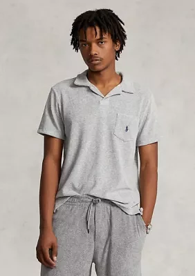 Cotton Blend Terry Polo Shirt