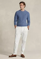 Textured Cotton Crew Neck Sweater