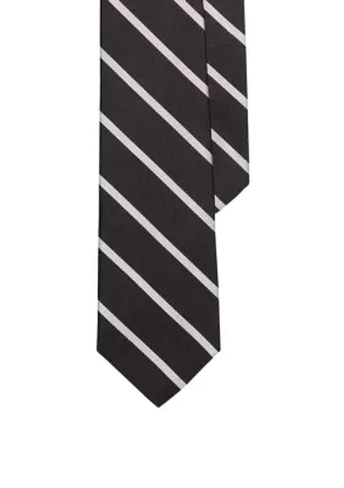 Striped Silk Repp Tie