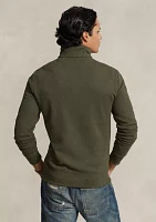 Terry Quarter Zip Pullover Sweatshirt