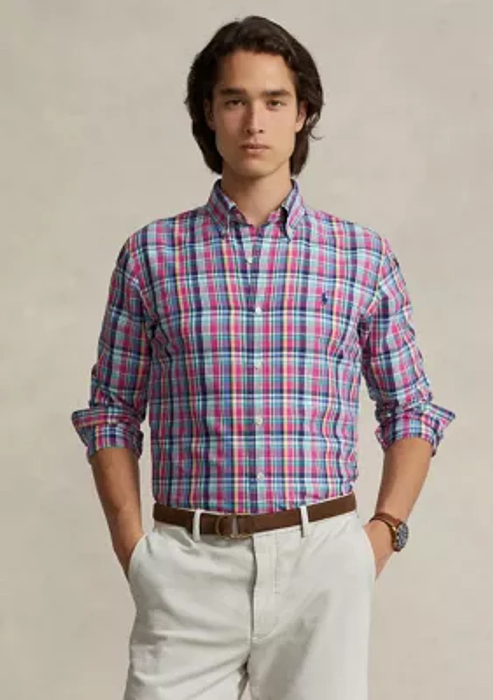 Classic Fit Plaid Performance Shirt