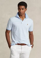 Classic Fit Striped Soft Cotton Polo Shirt