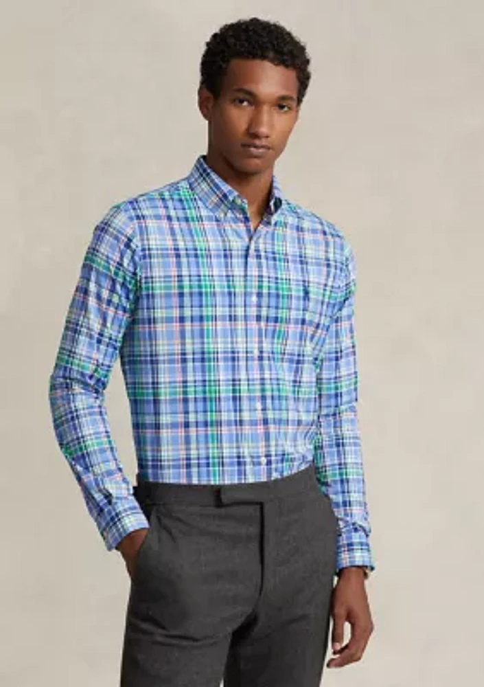 Classic Fit Plaid Performance Shirt