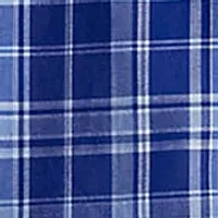 Classic Fit Plaid Stretch Poplin Shirt