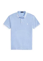 Custom Slim Fit Stretch Mesh Polo Shirt