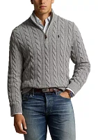 Cable Knit Cotton Sweater