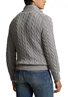 Cable Knit Cotton Sweater