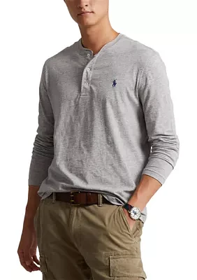 Slub Jersey Henley Shirt