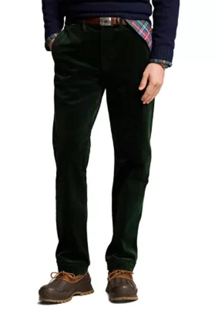 Stretch Straight Fit Corduroy Pants