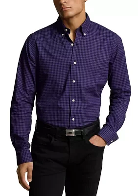 Classic Fit Plaid Twill Shirt