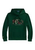 The RL Fleece Plaid-Logo Hoodie