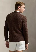 Cable Knit Cotton Cardigan