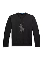 Leather Pony Double Knit Sweatshirt