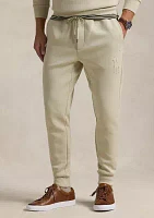 Leather Pony Double Knit Jogger Pants