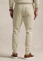 Leather Pony Double Knit Jogger Pants