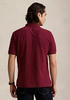 Classic Fit Leather Pony Mesh Polo Shirt