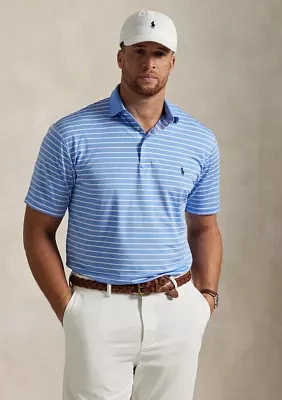 Big & Tall Striped Stretch Performance Polo Shirt