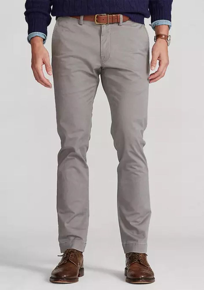 Belk Washed Stretch Slim Fit Chino 