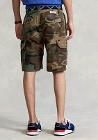 Relaxed Fit Camo Cargo Shorts