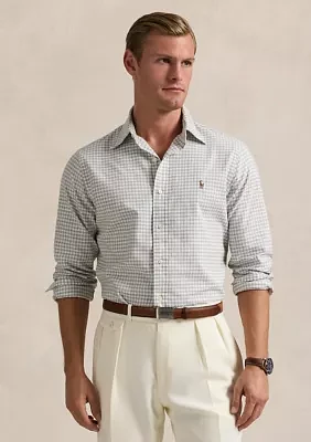 Classic Fit Gingham Oxford Shirt