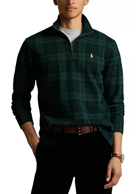 Plaid Estate-Rib Pullover