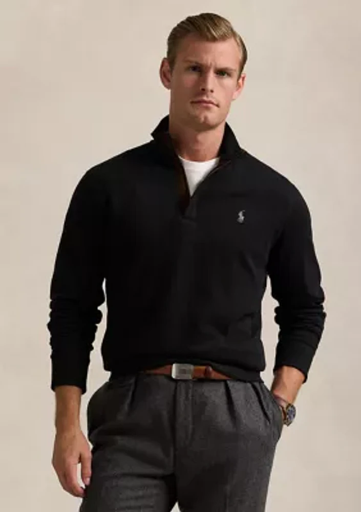 Luxury Jersey Quarter-Zip Pullover