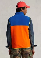 Color Blocked Brushed Fleece Vest