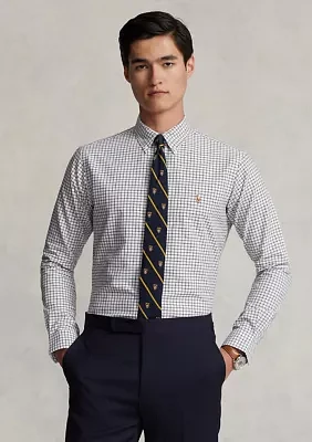 Classic Fit Checked Oxford Shirt