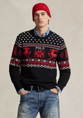 Reindeer Cotton Cashmere Sweater