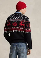 Reindeer Cotton Cashmere Sweater