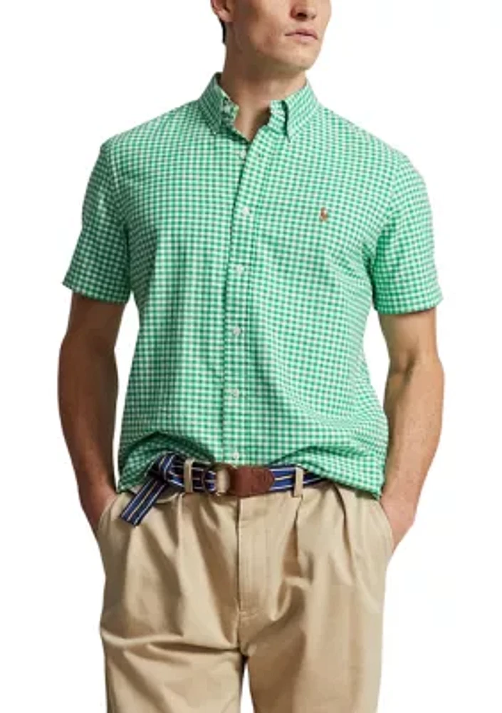 Classic Fit Gingham Oxford Shirt