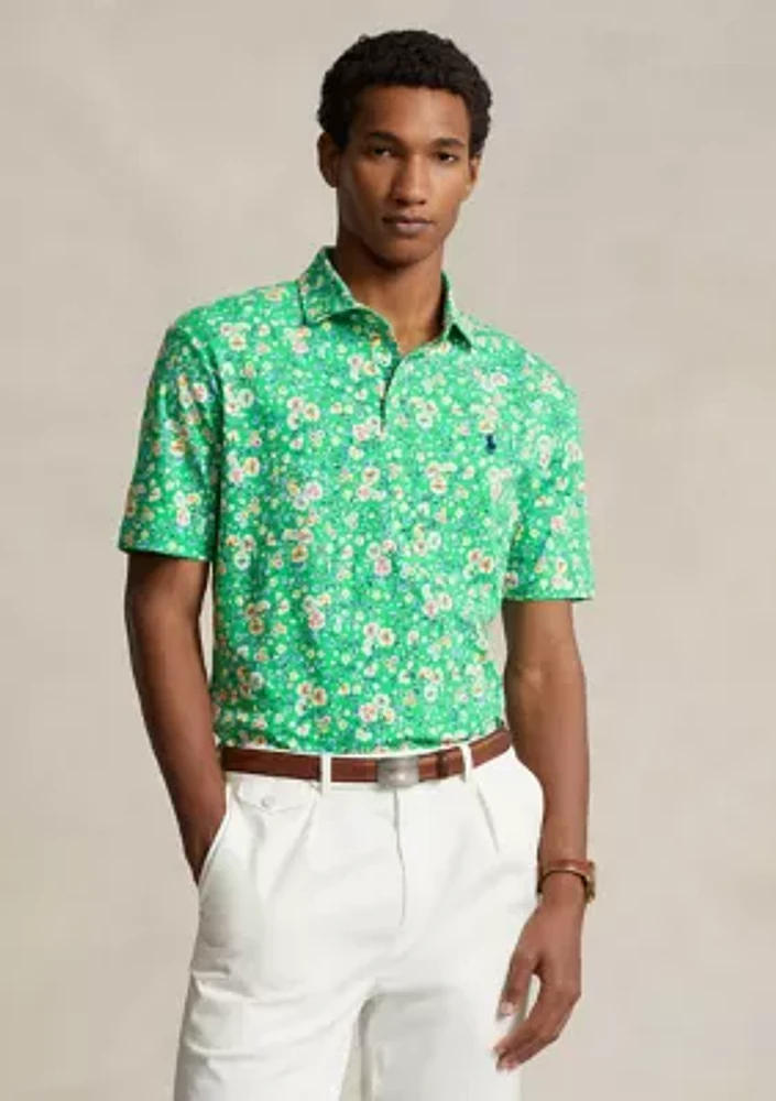 Classic Fit Floral Soft Cotton Polo Shirt