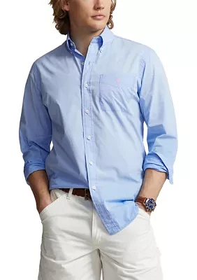 Classic Fit Washed Poplin Shirt