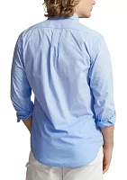 Classic Fit Washed Poplin Shirt