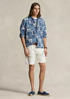 Classic Fit Patchwork Madras Camp Shirt