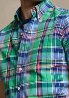 Classic Fit Plaid Oxford Shirt