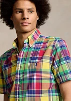 Classic Fit Plaid Oxford Shirt