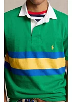 Classic Fit Striped Jersey Rugby Shirt