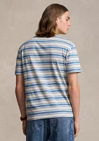 Classic Fit Striped Slub Jersey T-Shirt