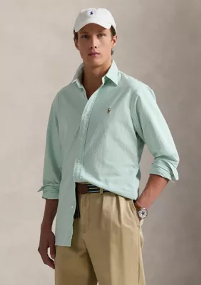 Classic Fit Striped Oxford Shirt