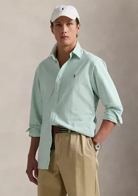 Classic Fit Striped Oxford Shirt