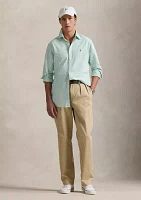 Classic Fit Striped Oxford Shirt