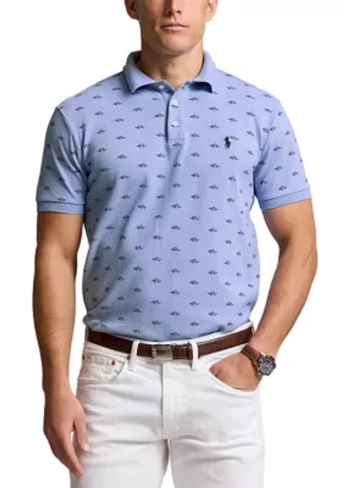 Classic Fit Monogram Stretch Polo Shirt